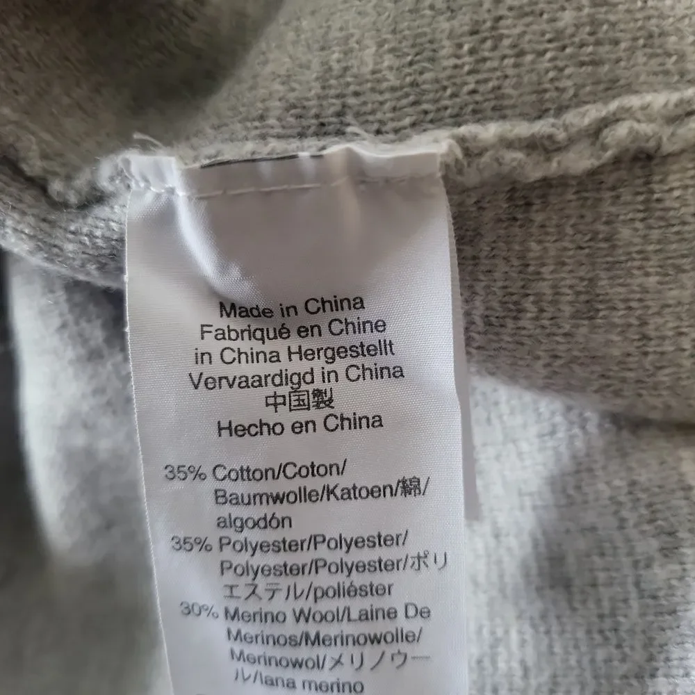J. Crew soft knit merino wool cotton blend sweater coat